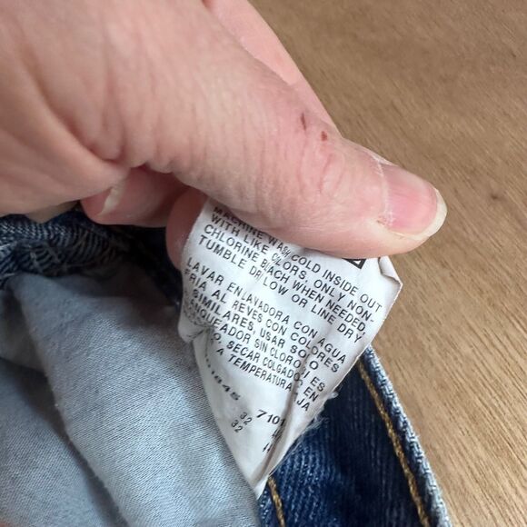 Rustler Men’s Workwear Jeans 34x32 Heavy Denim Blue Straight Leg Fall Ready - Picture 6 of 7